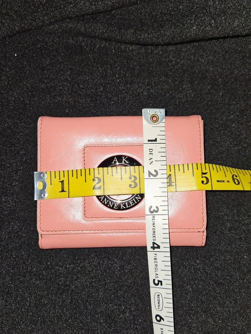 Anne Klein Dusty Rose Compact Wallet w/Pink Interior & Logo Accent